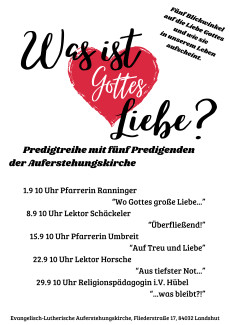 Plakat mit den Informationen